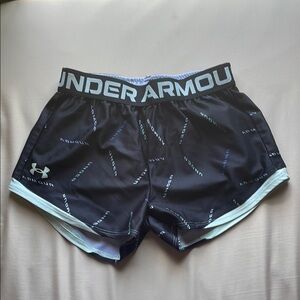 Under Armour Blue Athletic Shorts with Elastic Waistband